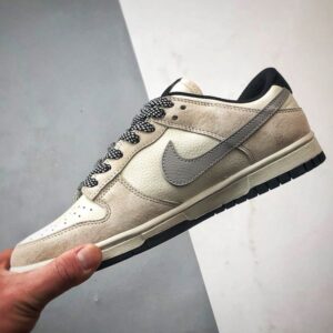 【AT3292】Nike Dunk x Stussy コラボレーションモデル Nike Dunk Low Retro ストゥーシー ミストブラック ダブルスウッシュ ローカット カジュアルスポーツシューズ