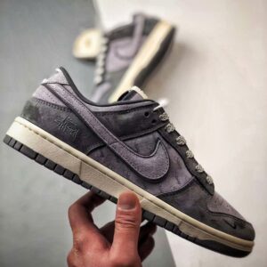 【AT3303】Nike Dunk x Stussy コラボレーションスニーカー Nike Dunk Low Retro ステューシー ダークグレー パッチワーク ローカット カジュアルスポーツシューズ
