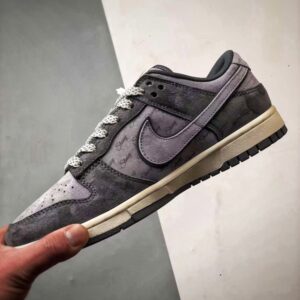 【AT3303】Nike Dunk x Stussy コラボレーションスニーカー Nike Dunk Low Retro ステューシー ダークグレー パッチワーク ローカット カジュアルスポーツシューズ