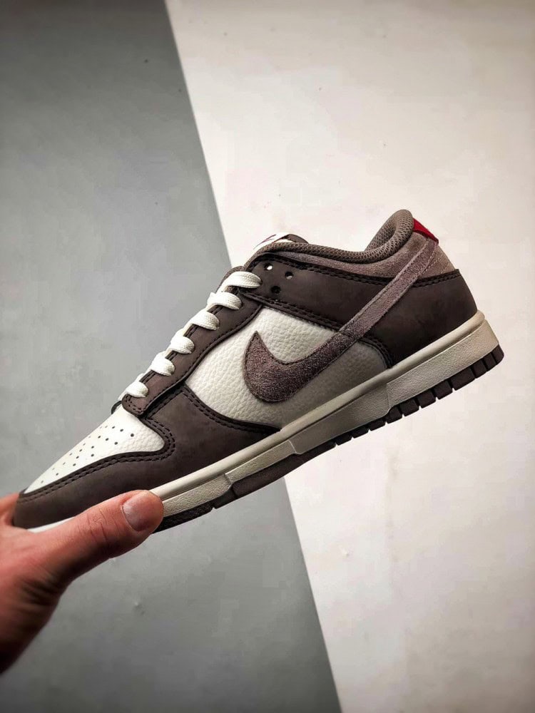 【AT3305】Nike Dunk x Stussy コラボレーションクラシックスニーカー、Nike Dunk Low Retro ステューシー ホワイトブラウン ローカットカジュアルスポーツシューズ