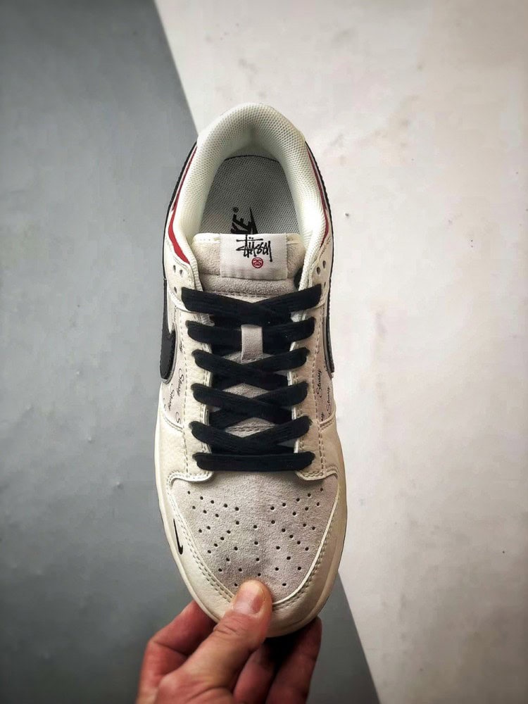 【AT3307】Nike Dunk x Stussy コラボレーション スポーツシューズ Nike Dunk Low Retro ステューシー ミッドナイト レッド ローカット スポーツカジュアル ローカットスニーカー