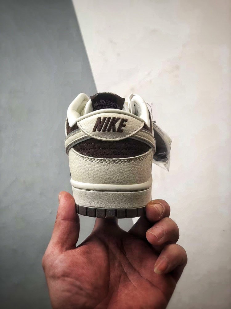 【AT3308】Nike Dunk x Stussy コラボレーション スニーカー Nike Dunk Low Retro ステューシー ホワイト/ダークブラウン ローカット カジュアルスポーツシューズ