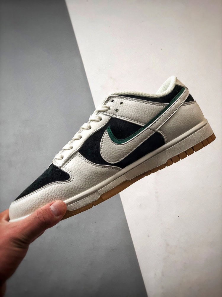 【AT3309】Nike Dunk x Stussy コラボレーションスニーカー Nike Dunk Low Retro ステューシー ブラックホワイトグリーン 影柄 ローカット カジュアルスポーツシューズ
