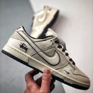 【AT3310】Nike Dunk x Stussy コラボスニーカー Nike Dunk Low Retro ステューシー ブラックストライプ ローカット カジュアルスポーツシューズ