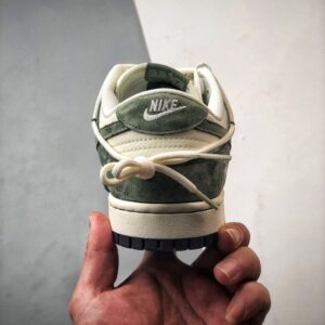 【AT3311】Nike Dunk x Stussy コラボレーションスニーカー Nike Dunk Low Retro ステューシー ホワイトグリーン ディストラクションストラップ ロートップカジュアルスポーツシューズ
