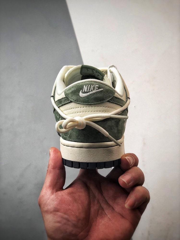 【AT3311】Nike Dunk x Stussy コラボレーションスニーカー Nike Dunk Low Retro ステューシー ホワイトグリーン ディストラクションストラップ ロートップカジュアルスポーツシューズ
