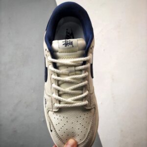 【AT3312】Nike Dunk x Stussy x Supreme コラボスニーカー Nike Dunk Low Retro ステューシー ホワイト ネイビー ローカット スニーカー