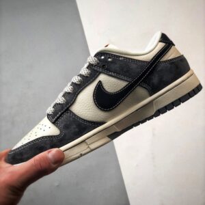 【AT3313】Nike x Stussy コラボ デザインのクラシックなカジュアルスポーツシューズ Nike Dunk Low Retro ステューシー ホワイトブラック ローカットカジュアルスポーツスニーカー