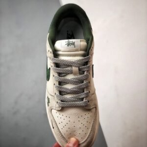 【AT3321】Nike x Stussy x Supremeのコラボレーションカジュアルスポーツシューズ - ファッショントレンドモデル Nike Dunk Low Retro ステューシーミントグレー ローカットカジュアルスポーツスニーカー