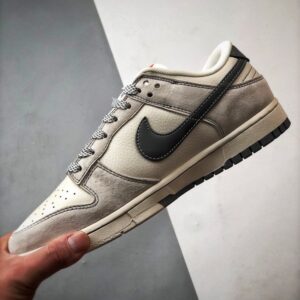【AT3329】Nike x Stussy Dunk コラボレーションローカットスニーカー Nike Dunk Low Retro ステューシー ミストグレー/オレンジ ローカットレジャースポーツシューズ
