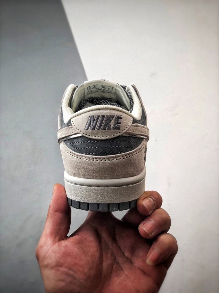 【AT3333】Nike x Stussy Dunk のコラボクラシックスニーカー、Nike Dunk Low Retro ステューシー·ミディアム·グレー ローカットレジャースポーツシューズ