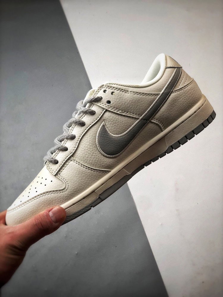 【AT3336】Stussy x Nike Dunk コラボレーションスニーカー | トレンディなデザイン | クラシックなスタイル Nike Dunk Low Retro ステューシー×ナイキ ホワイトグレー ローカットカジュアルスポーツシューズ