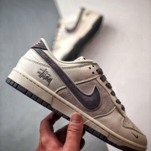 【AT3338】Nike x Stüssy コラボ ダンクロー レトロ レトロスポーツシューズ Nike Dunk Low Retro ステューシーミディアムグレー ローカット スポーツカジュアルスニーカー