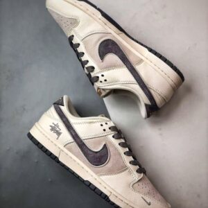 【AT3338】Nike x Stüssy コラボ ダンクロー レトロ レトロスポーツシューズ Nike Dunk Low Retro ステューシーミディアムグレー ローカット スポーツカジュアルスニーカー
