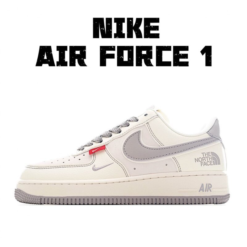 【AT3347】Nike x The North Face Air Force 1 クラシックコラボレーションスニーカー TNF x Air Force 1 Low ベージュグレー