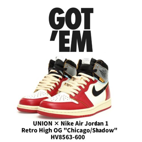 【AT3858】Nike Air Jordan 1 Retro High OG "Union LA" コラボレーションモデル HV8563-600 ユニセックス