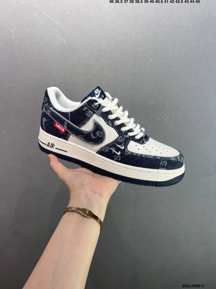 【AT8919】ナイキ Air Force 1 デニムパッチワークスニーカー | Nike Air Force 1