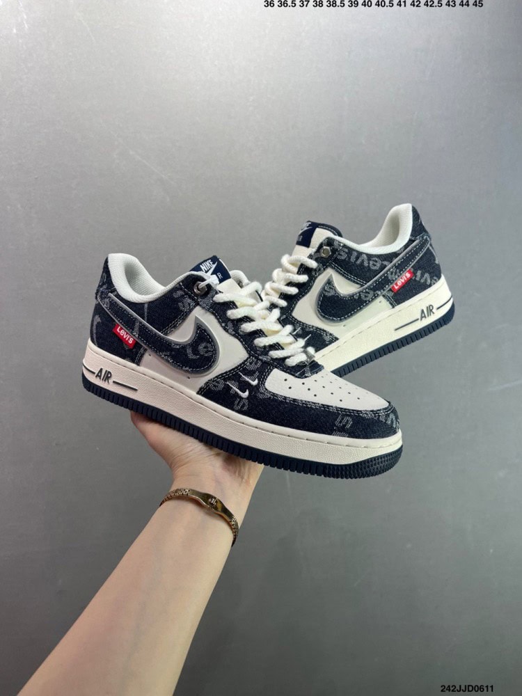 【AT8919】ナイキ Air Force 1 デニムパッチワークスニーカー | Nike Air Force 1