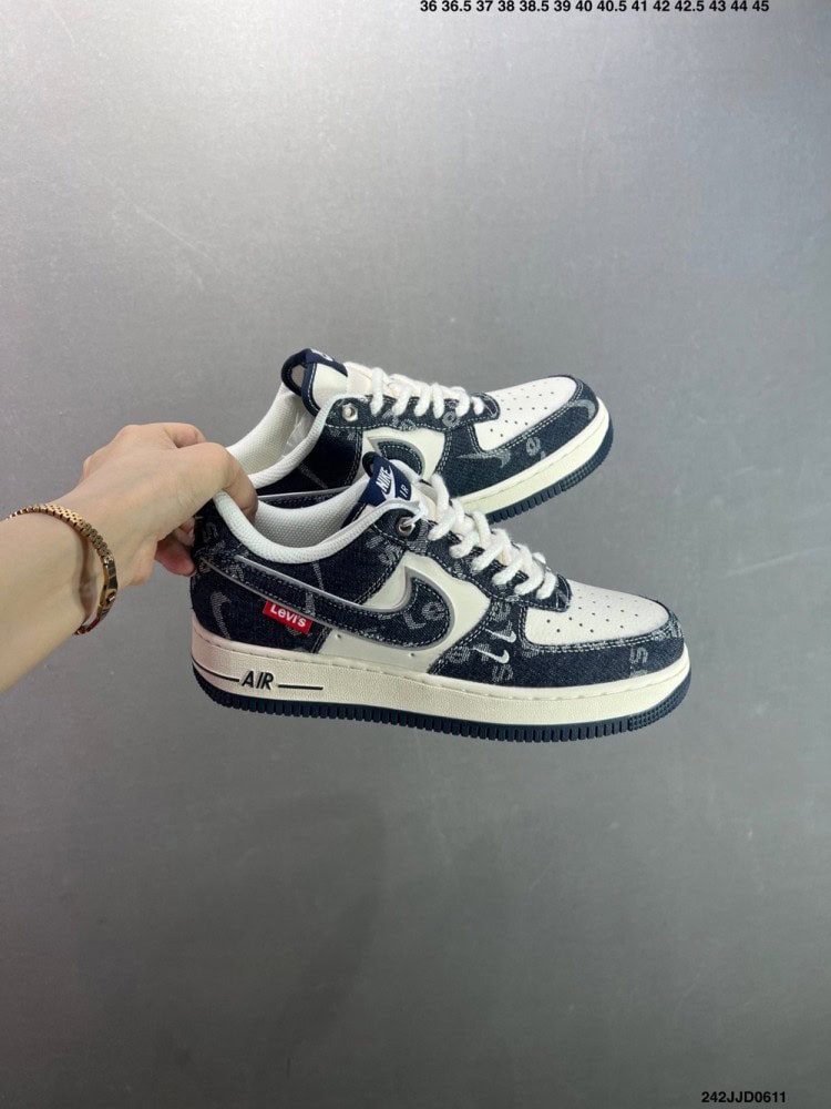 【AT8919】ナイキ Air Force 1 デニムパッチワークスニーカー | Nike Air Force 1