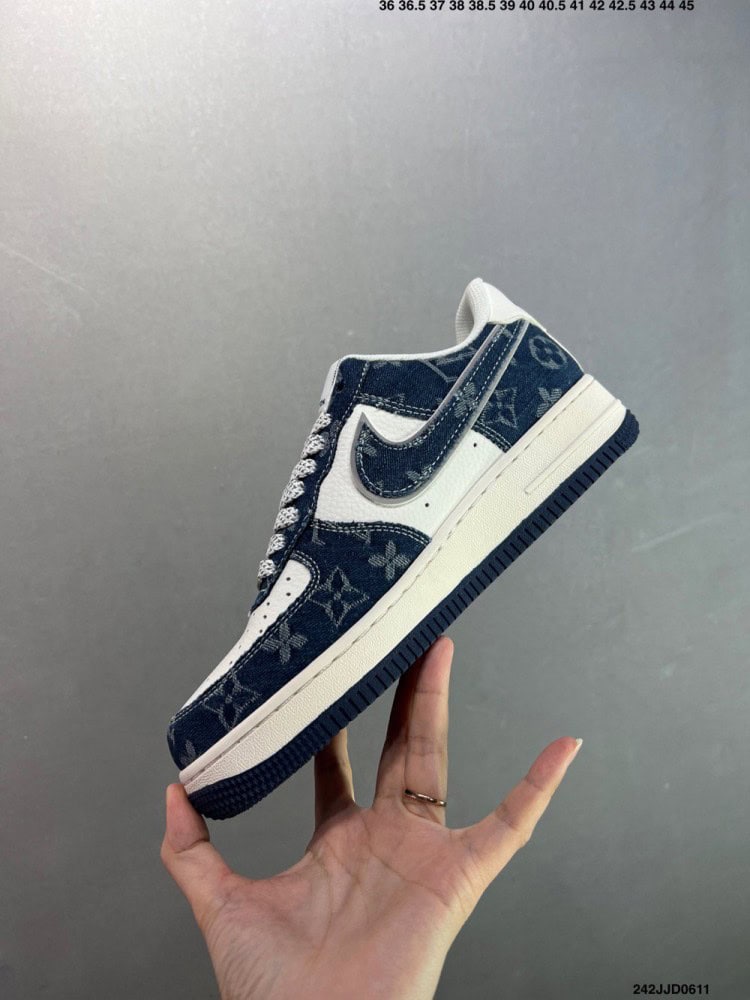 【AT8922】ナイキ x ルイ・ヴィトン コラボカスタムエアフォース1ローカットシューズ | LV x Nike