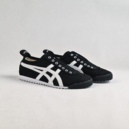 【AT8940】Onitsuka Tiger Mexico 66 ブラックとホワイトのレトロスニーカー | Onitsuka Tiger