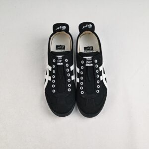 【AT8940】Onitsuka Tiger Mexico 66 ブラックとホワイトのレトロスニーカー | Onitsuka Tiger