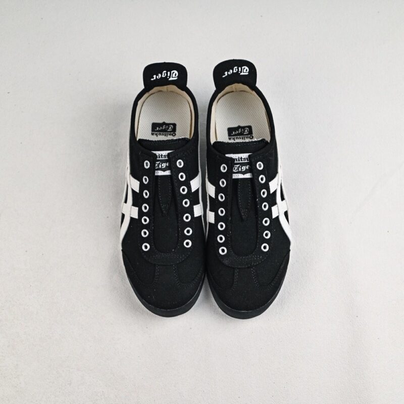 【AT8940】Onitsuka Tiger Mexico 66 ブラックとホワイトのレトロスニーカー | Onitsuka Tiger