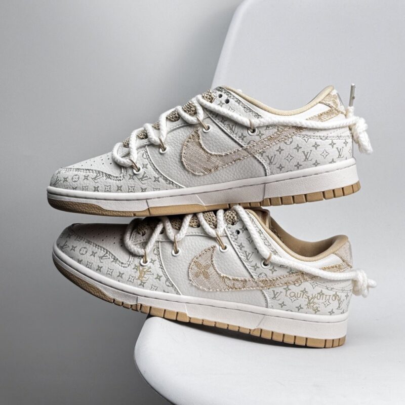 【AT8951】ナイキ ダンク ロー カスタム工芸 ストリートファッション革靴 | Nike x Louis Vuitton