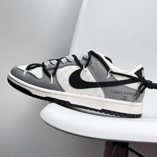 【AT8955】ナイキ×ルイ・ヴィトンコラボDunk Lowカスタムバージョン - ストリートファッションと高級感の融合 | Nike Dunk