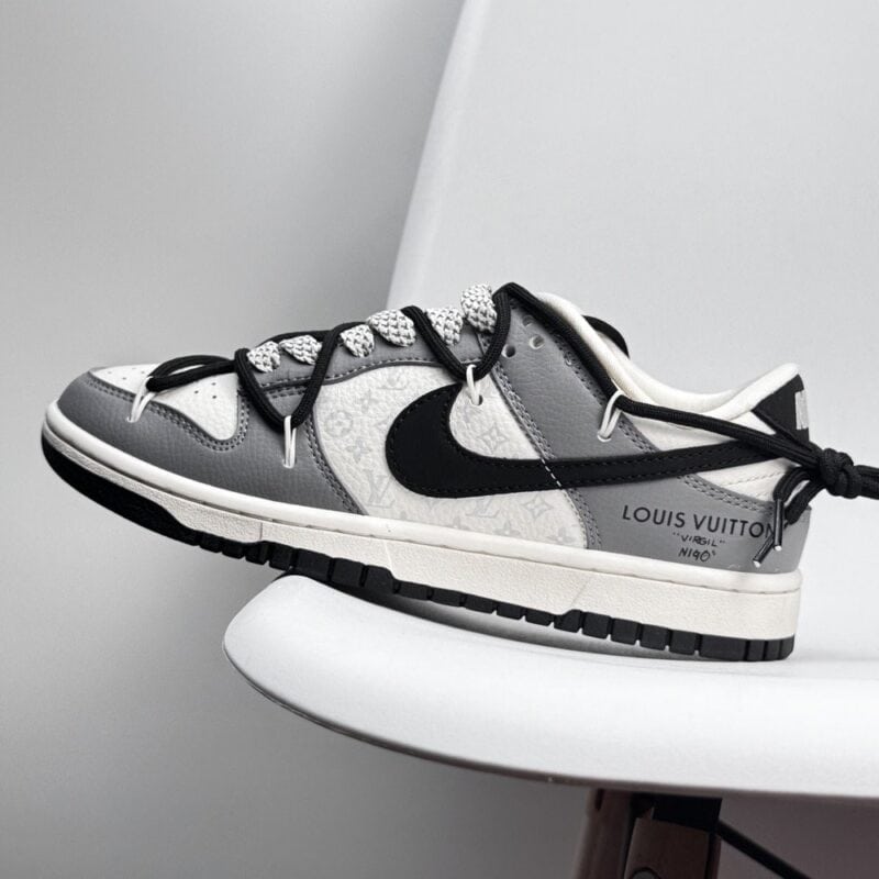 【AT8955】ナイキ×ルイ・ヴィトンコラボDunk Lowカスタムバージョン - ストリートファッションと高級感の融合 | Nike Dunk