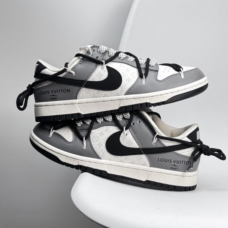 【AT8955】ナイキ×ルイ・ヴィトンコラボDunk Lowカスタムバージョン - ストリートファッションと高級感の融合 | Nike Dunk