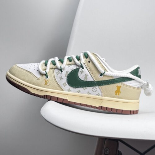 【AT8958】ナイキダンクローレトロカスタムバージョン - クラシックなストリートスタイルとモダンな工芸の融合 | LV x Nike
