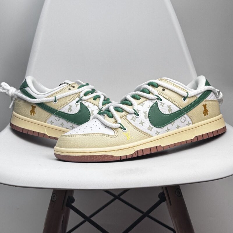 【AT8958】ナイキダンクローレトロカスタムバージョン - クラシックなストリートスタイルとモダンな工芸の融合 | LV x Nike