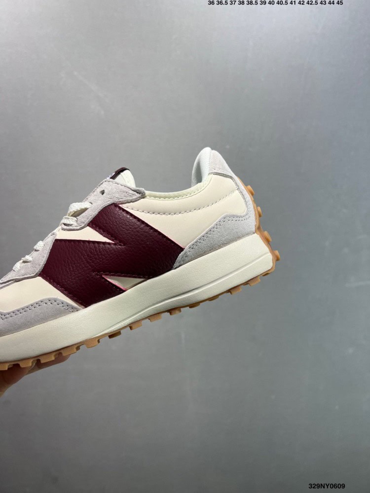 【AT8967】New Balance MS327シリーズウィメンズランニングシューズ- スエード＆メッシュ素材、レトロスタイルデザイン | New Balance