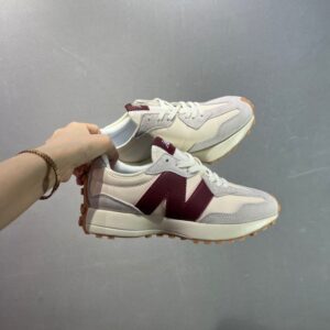 【AT8967】New Balance MS327シリーズウィメンズランニングシューズ- スエード＆メッシュ素材、レトロスタイルデザイン | New Balance