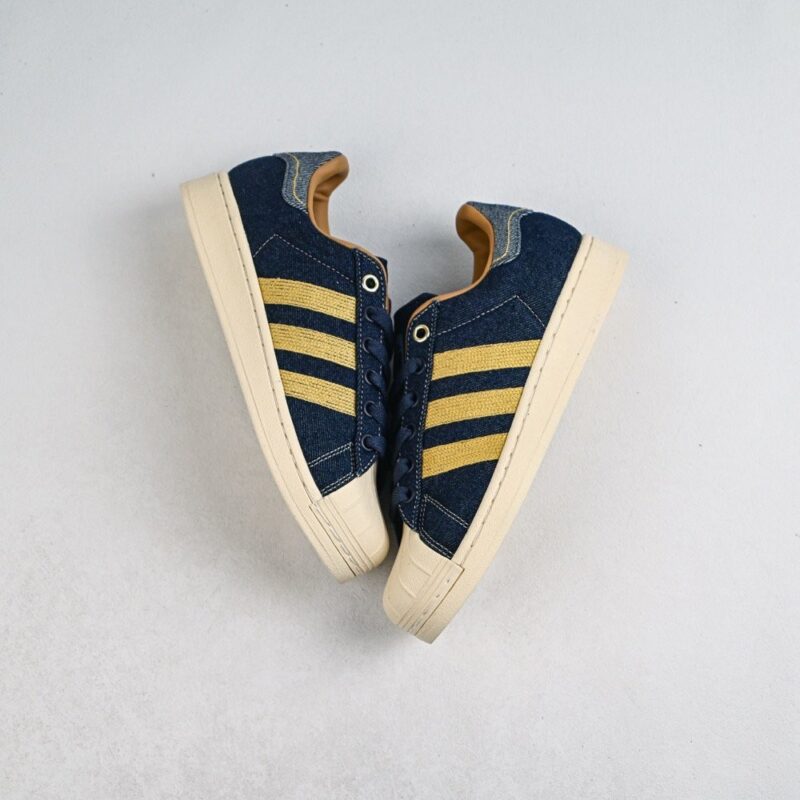 【AT8977】アディダスオリジナルススーパースター青白ゴールドスニーカー | Adidas Superstar