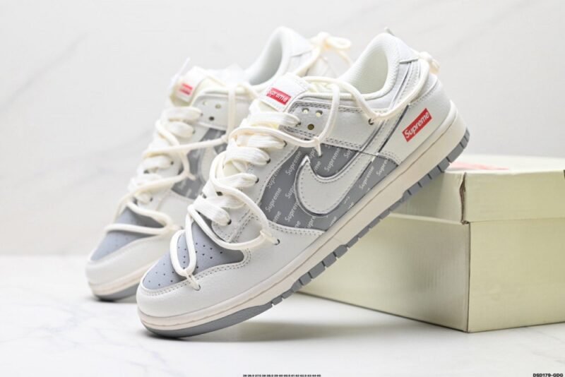 【AT8978】ナイキ x シュプリーム最新コラボダンクロー厳選レザースニーカー独自デザイン | Supreme Nike