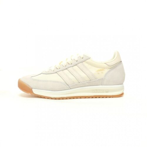 【AT9008】アディダス Originals SL72 OGシリーズ：ワンダーホワイトカラー、レトロなデザイン、都会の女性に最適、高品質スエード素材、EVAクッション技術、通勤やカジュアルなシーンに | adidas