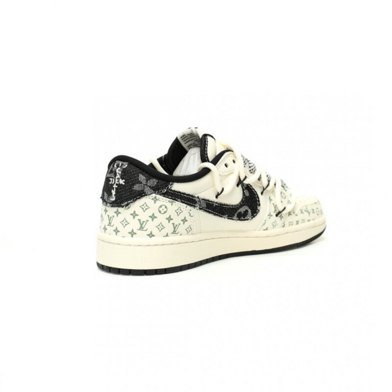【AT9019】ルイ・ヴィトン×トラビス・スコット×ナイキ エアジョーダン1 ローカットスニーカー | Nike x Louis Vuitton