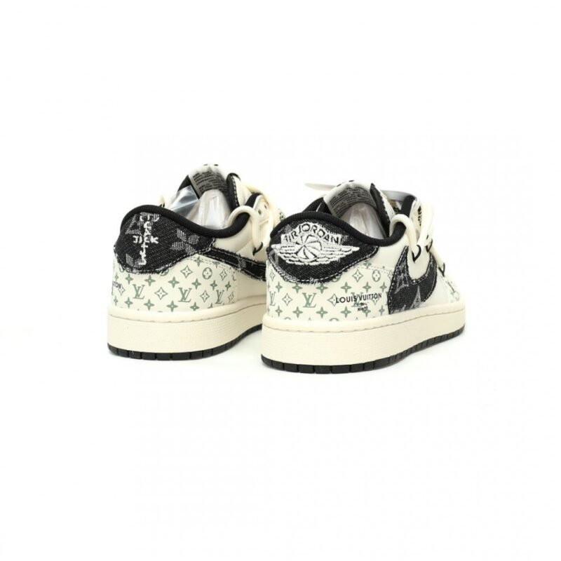 【AT9019】ルイ・ヴィトン×トラビス・スコット×ナイキ エアジョーダン1 ローカットスニーカー | Nike x Louis Vuitton