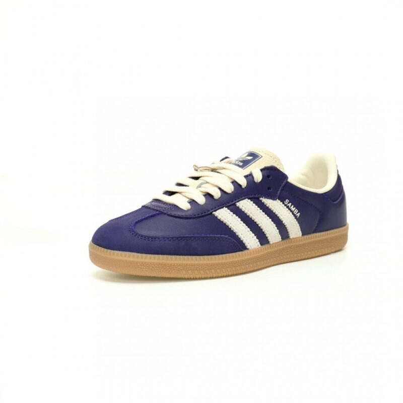 【AT9033】アディダス オリジナルス Samba OGシリーズ: カレッジパープルのキャッシュレザー スニーカー | adidas