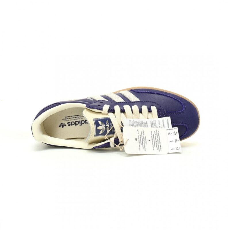 【AT9033】アディダス オリジナルス Samba OGシリーズ: カレッジパープルのキャッシュレザー スニーカー | adidas