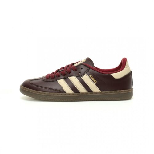 【AT9034】アディダスオリジナルスサンバOG ダークレッドトフィーソール ストリートファッション シューズ | Adidas Originals