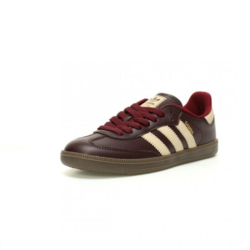 【AT9034】アディダスオリジナルスサンバOG ダークレッドトフィーソール ストリートファッション シューズ | Adidas Originals