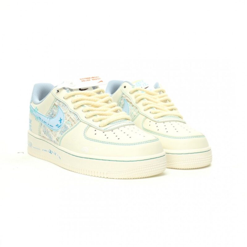 【AT9042】ナイキ Air Force 1 '07 Low スニーカー | シャネル風グラフィティカラー | ストリートファッション | Nike x Air Force 1