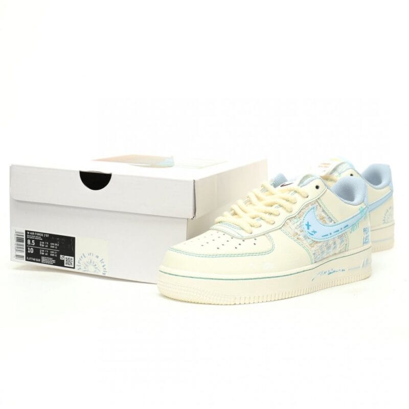 【AT9042】ナイキ Air Force 1 '07 Low スニーカー | シャネル風グラフィティカラー | ストリートファッション | Nike x Air Force 1