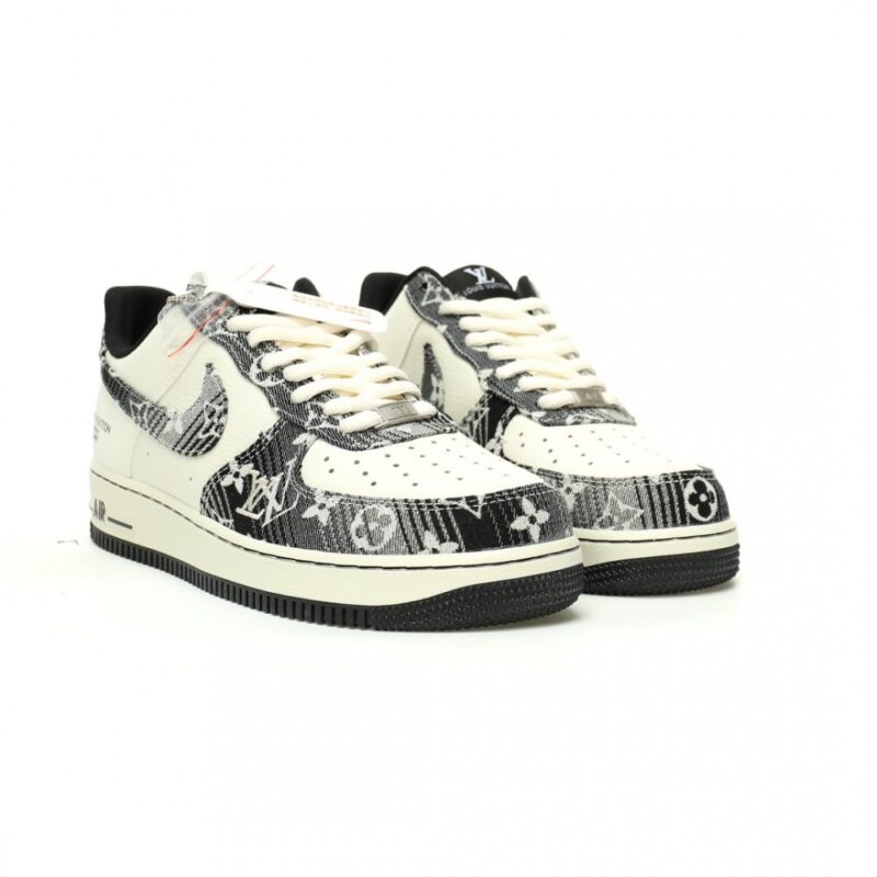 【AT9044】ルイ・ヴィトン x ナイキ Air Force 1 コラボ クラシックローカットスニーカー | LV x Nike