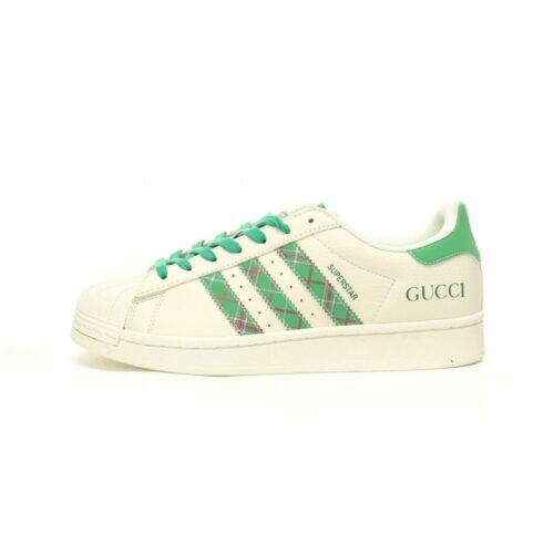 【AT9072】グッチ x アディダス オリジナルス コラボ クラシックシェルトゥスニーカー | Superstar