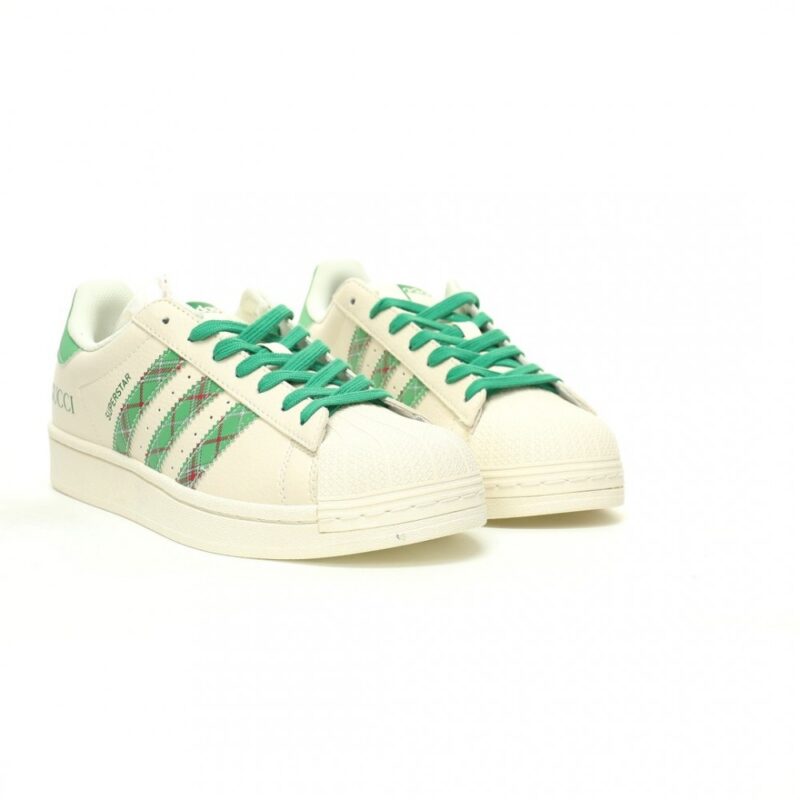 【AT9072】グッチ x アディダス オリジナルス コラボ クラシックシェルトゥスニーカー | Superstar