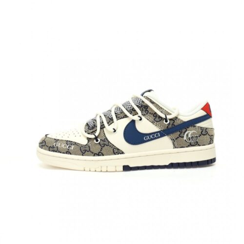 【AT9074】Gucci x Nike SB Dunk Lowスケートシューズ | ハイエンドファッションとストリートカルチャーの融合 | Nike x Gucci